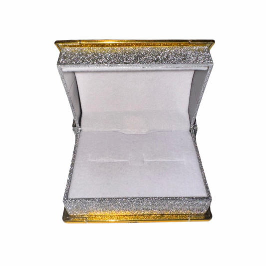 Cajita acrilica para 2 anillo paq x12 (80C-112A)