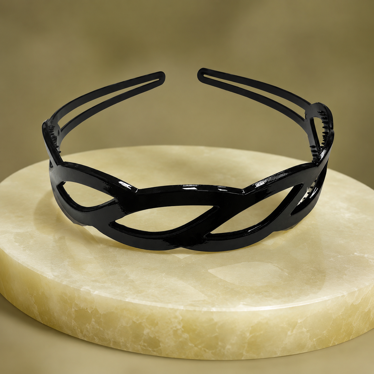 Diademas negras económicas paquete x12 (105-7)