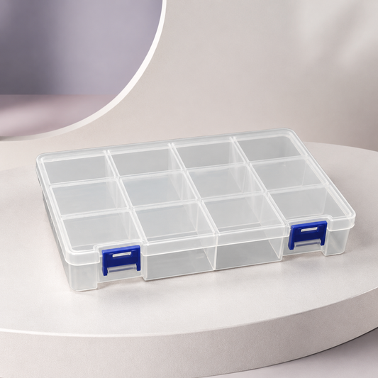 Caja organizador de 12 divisiones PLASTICO  (108-5)