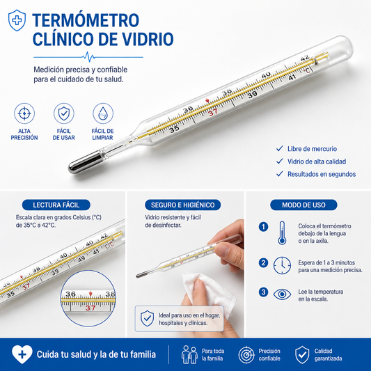 Termómetro clínico CX12PCS (99F-14)