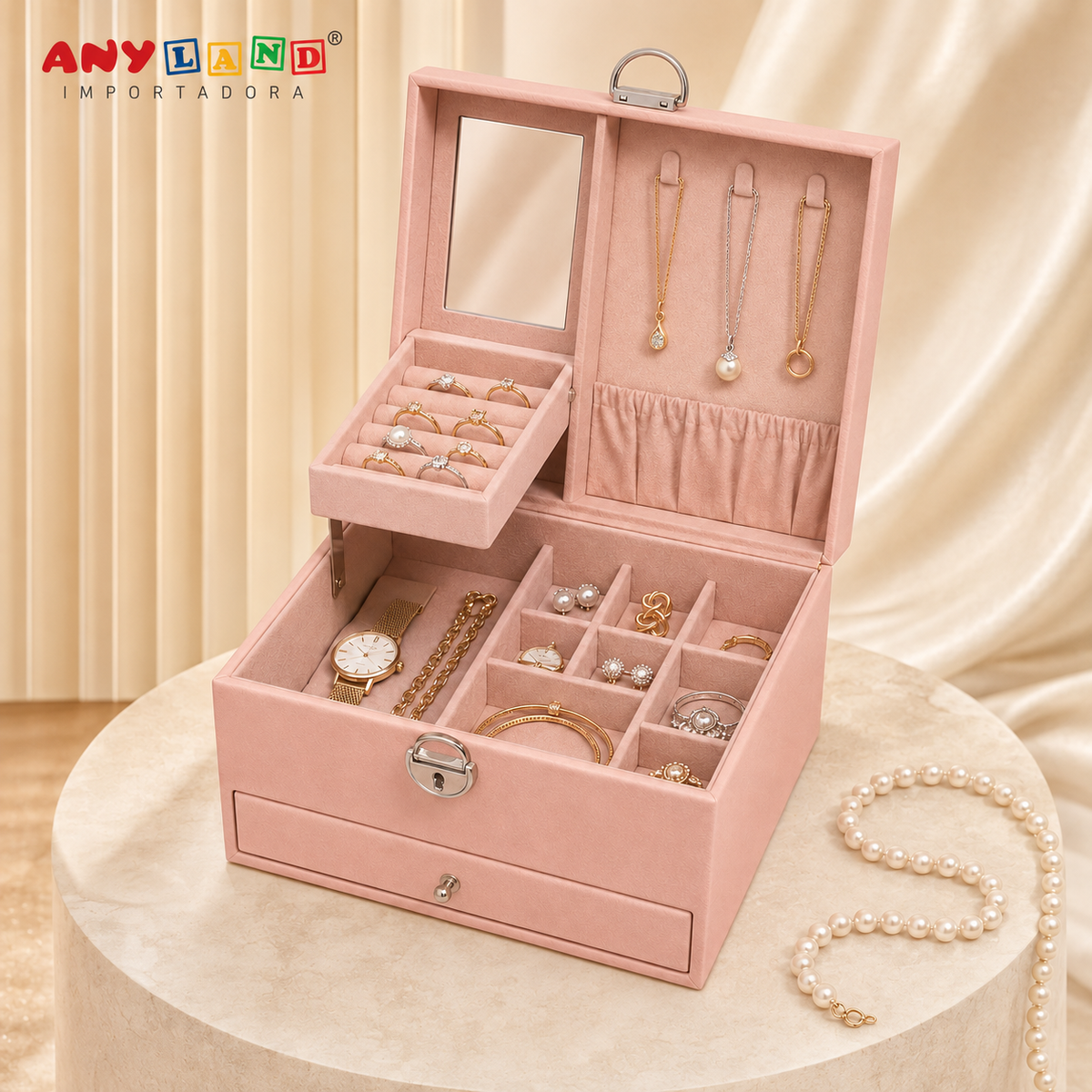 Caja organizadora grande para joyas (78-23)