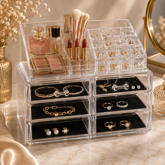 Exhibidor acrílico para joyas y maquillaje (80C-207)