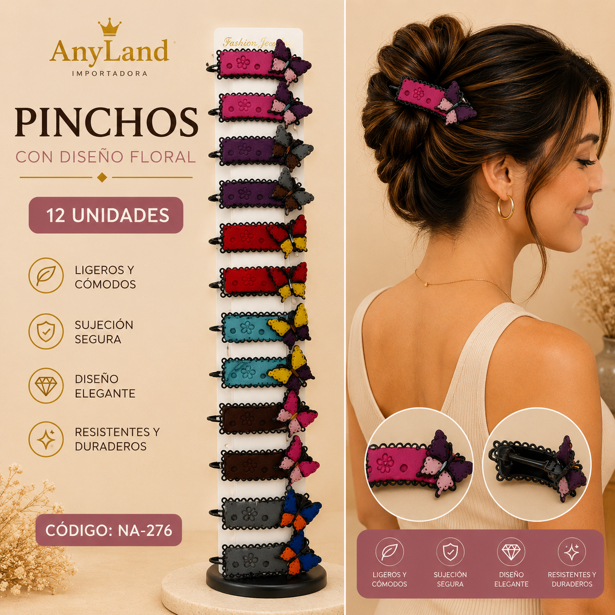 Vinchas peq. Tira x12 unds (NA-276)