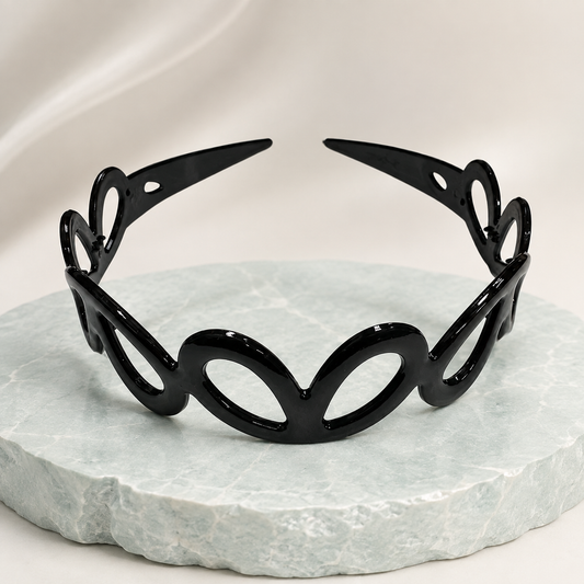 Diademas negras económicas paquete x12 (105-8)