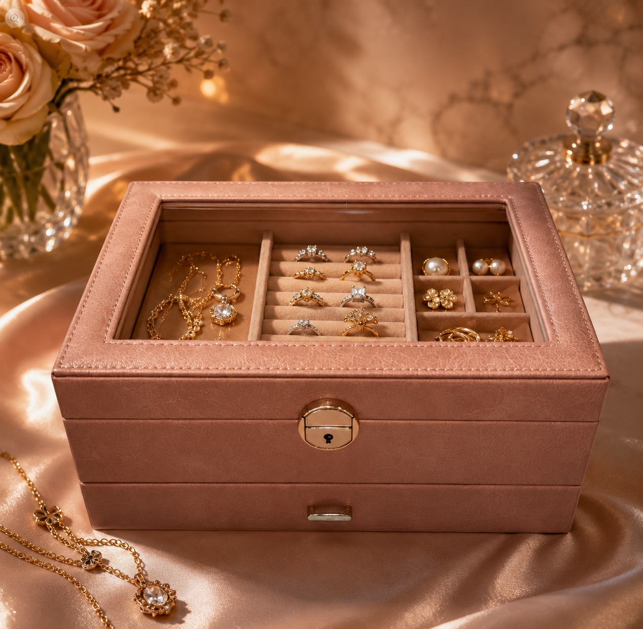 Caja organizadora grande para joyas (78-7)