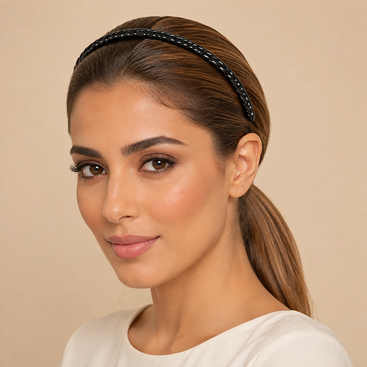 Diademas negras económicas paquete x12 (105-25)