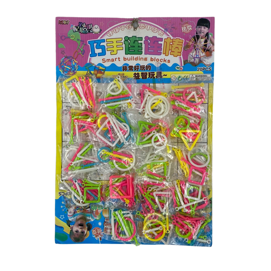 Plancha de figura geométrica rompecabezas x20 (91A-25)