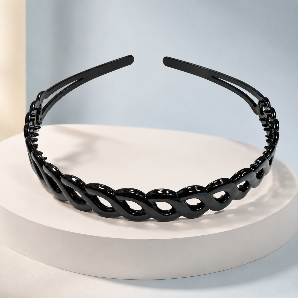 Diademas negras económicas paquete x12 (105-13)