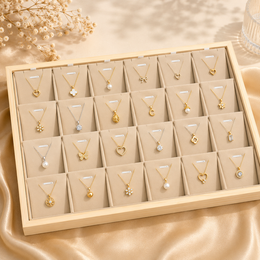 Exhibidor de bamboo para collares (80C-248)