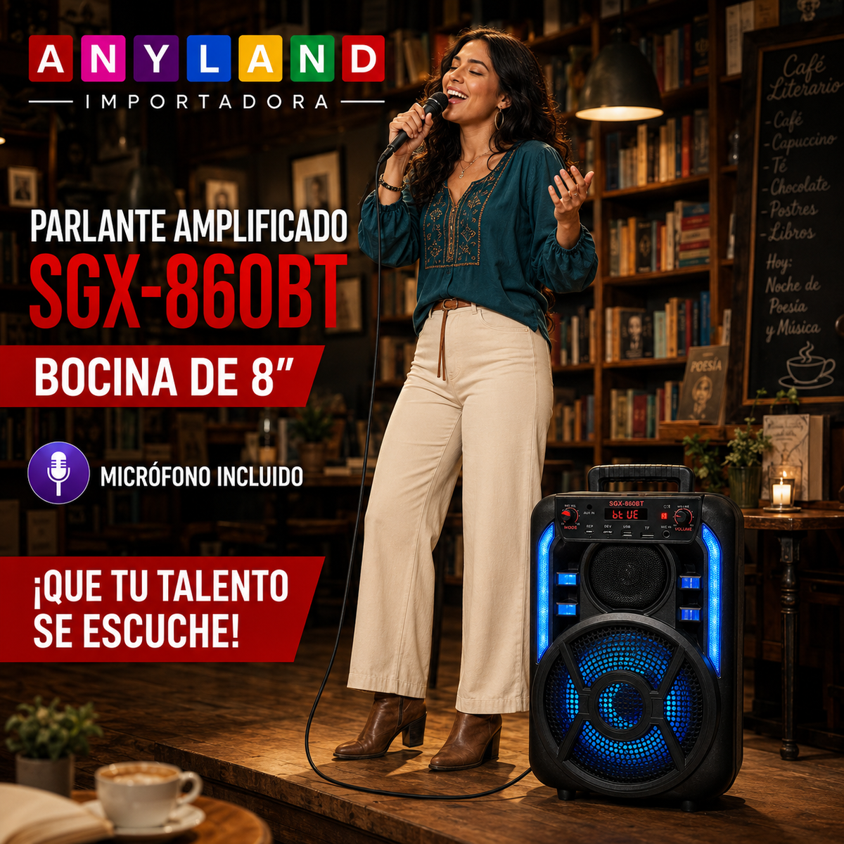 Parlante Seggab (SGX-860BT)