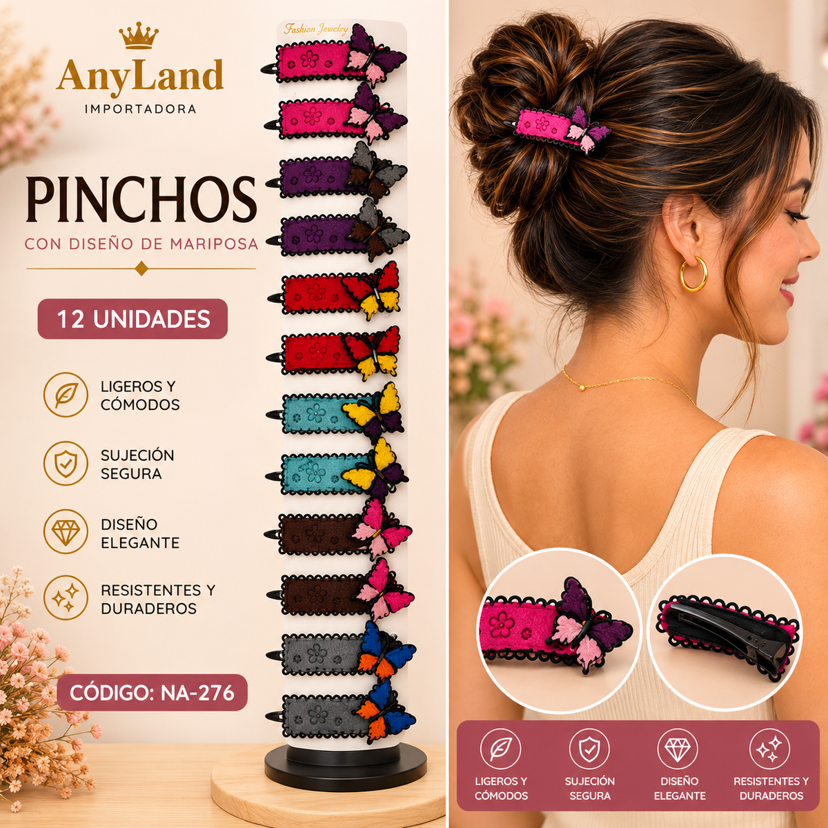 Vinchas peq. Tira x12 unds (NA-276)
