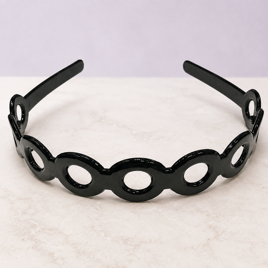 Diademas negras económicas paquete x12 (105-3)