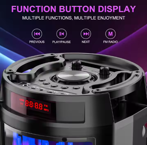 Parlante con Bluetooth micrófono y control (JQS-6221)