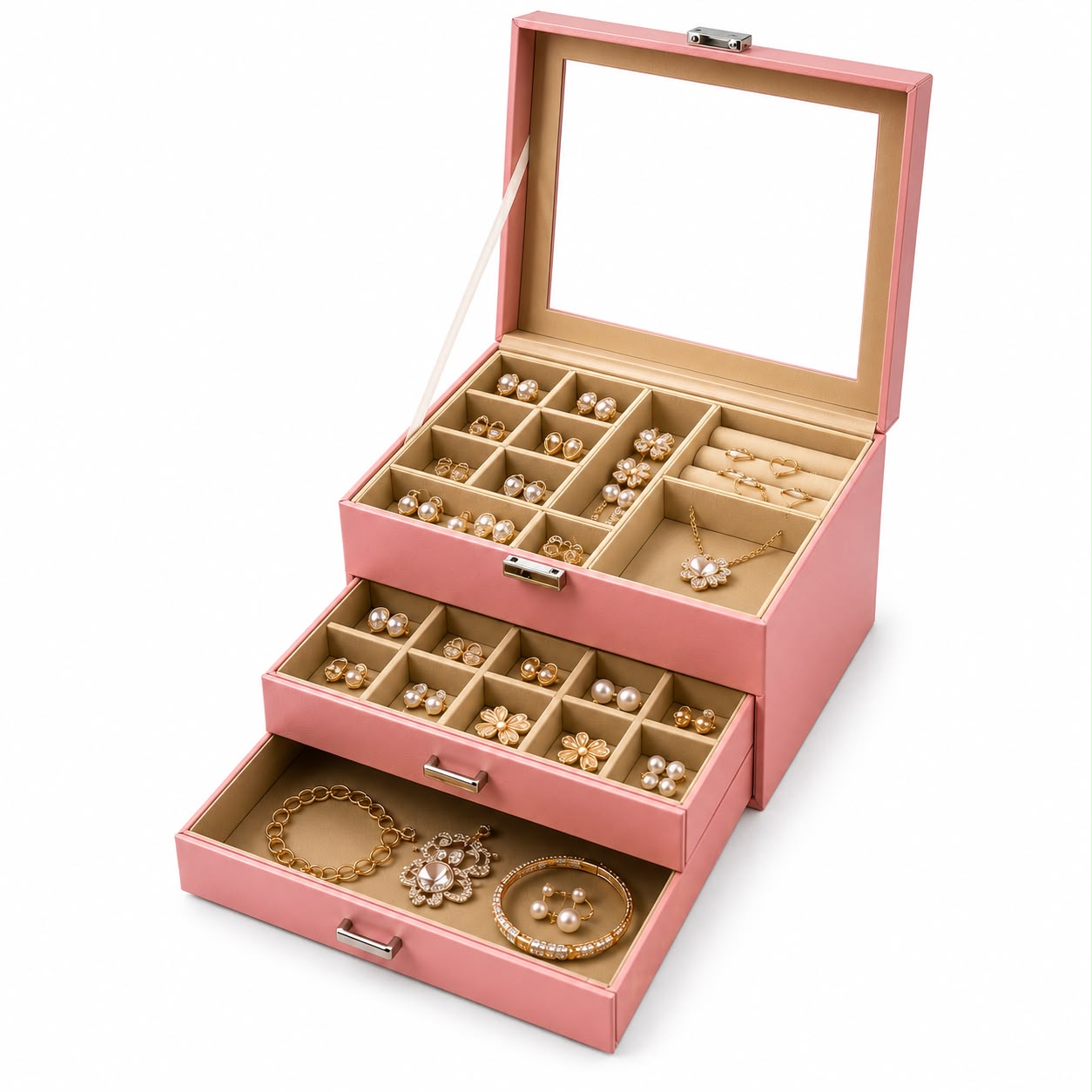 Caja organizadora grande para joyas (80E-13)