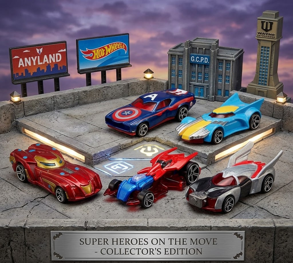 Carrito de colores metalicos Super Heroes en huevito x24 pcs (889-38)