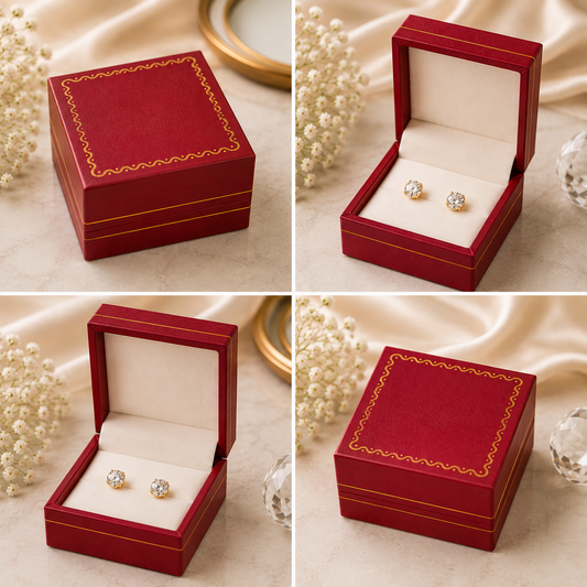 Caja Cartier para aretes x12 (81E-1)