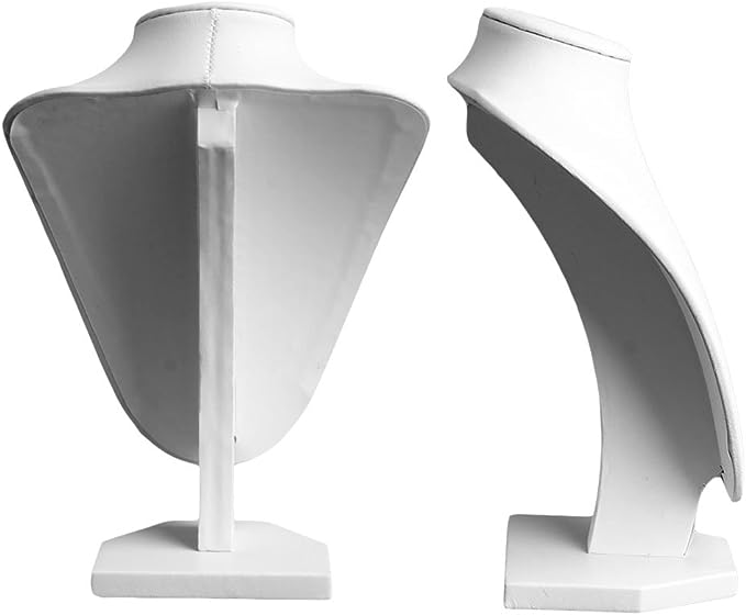 Exhibidor de collar blanco pequeño 15cm (80D-22)