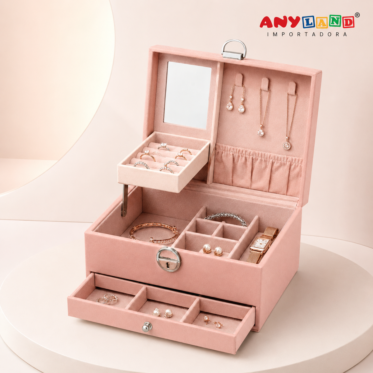 Caja organizadora grande para joyas (78-23)