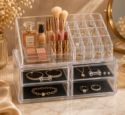 Exhibidor acrílico para joyas y maquillaje (80C-206)
