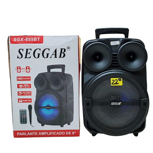 Parlante Seggab Con micrófono y contol (SGX-855BT)