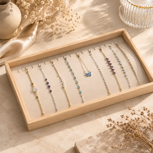 Exhibidor de bamboo para collares (80C-247)