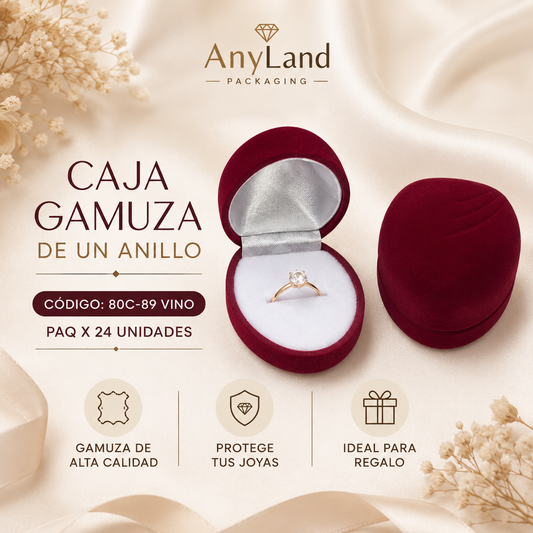 Caja gamuza de un anillo x24 (80C-88-89)