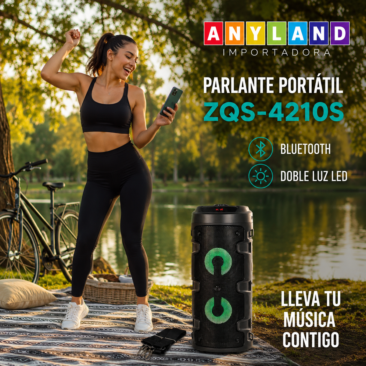 PARLANTE BLUETOOTH PORTATIL (ZQS-4210S)