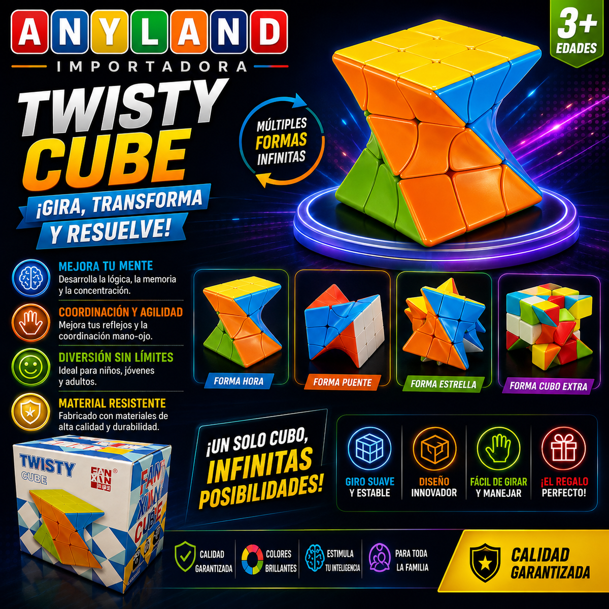 Cubo 3x3 Fan Xin (71G-17)