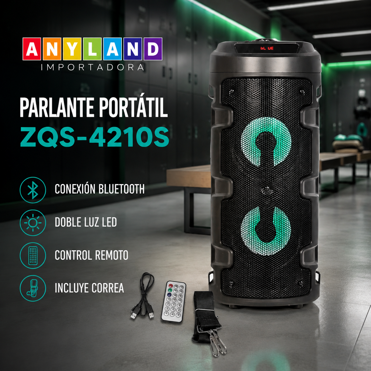 PARLANTE BLUETOOTH PORTATIL (ZQS-4210S)