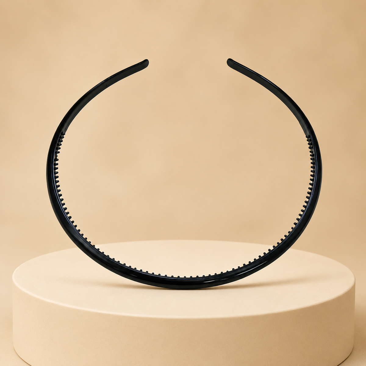Diademas negras económicas 0.5cm ancho paquete x12 (105-26)