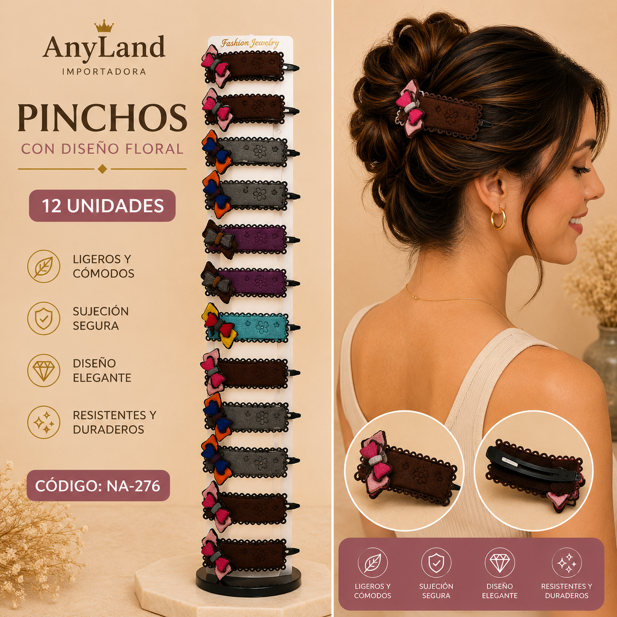 Vinchas peq. Tira x12 unds (NA-276)