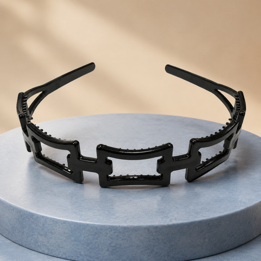 Diademas negras económicas paquete x12 (105-6)