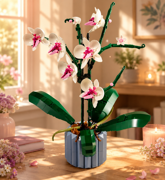 Bloques armables Flores Orquídea Maceta (889-24)