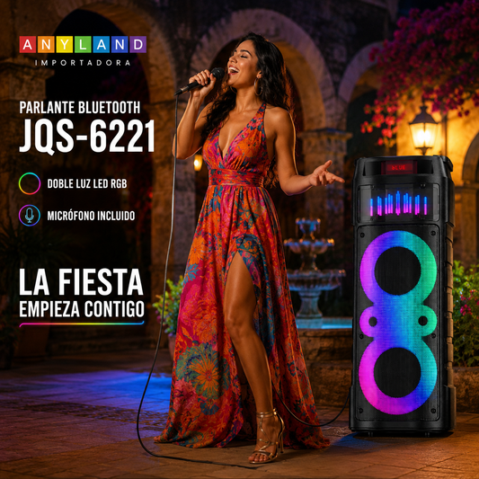 Parlante con Bluetooth micrófono y control (JQS-6221)