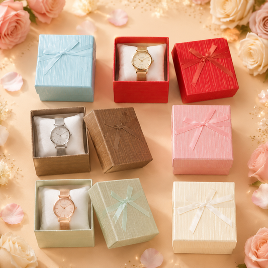 Caja de cartón 8.5X9X5.5 cm para reloj x12 Unid. (89D-12)