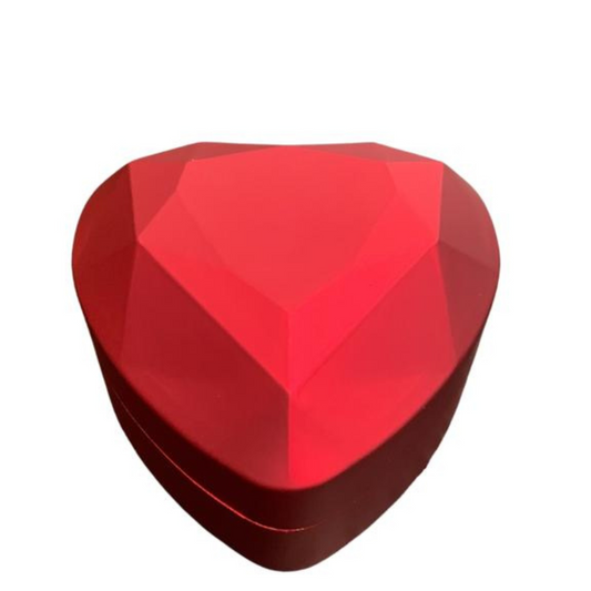 Caja c/luz led forma de corazon color Rojo x12 Unid. (89D-11)