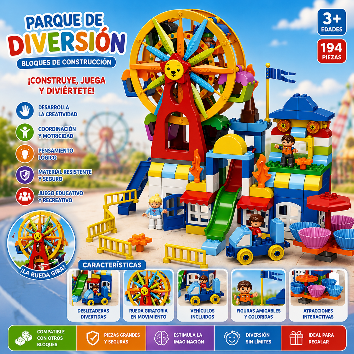 Bloques armables carrusel (888E-21)