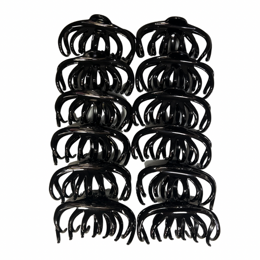 Pinchos negro grande x 12 unidades (4F-35)