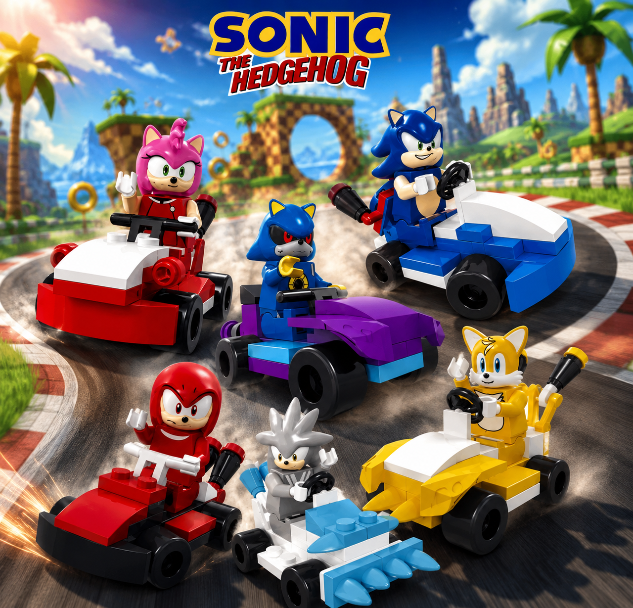 Bloques armables Sonic x12 (888C-45)