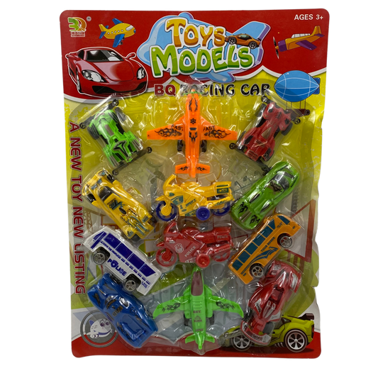 Plancha de autos y aviones x12 (77B-6)