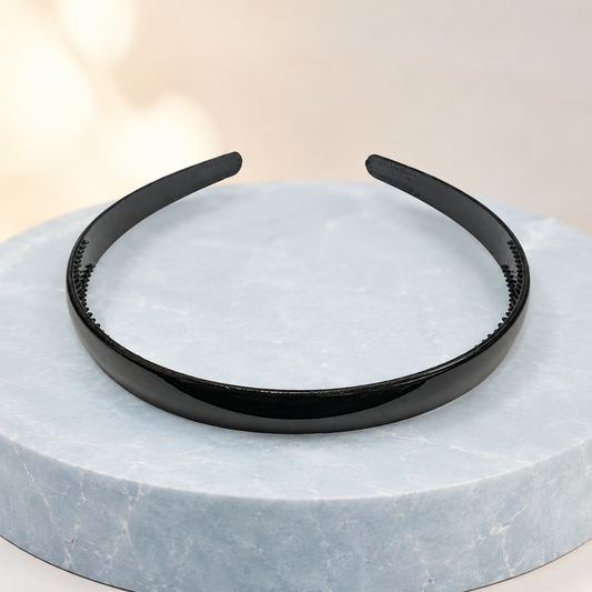 Diademas negras económicas paquete x12 (105-28)