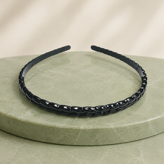 Diademas negras económicas paquete x12 (105-25)