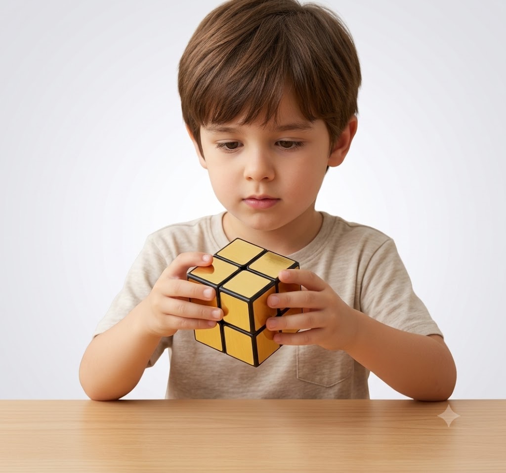 Mirror cube 2X2 dorado (71G-78)