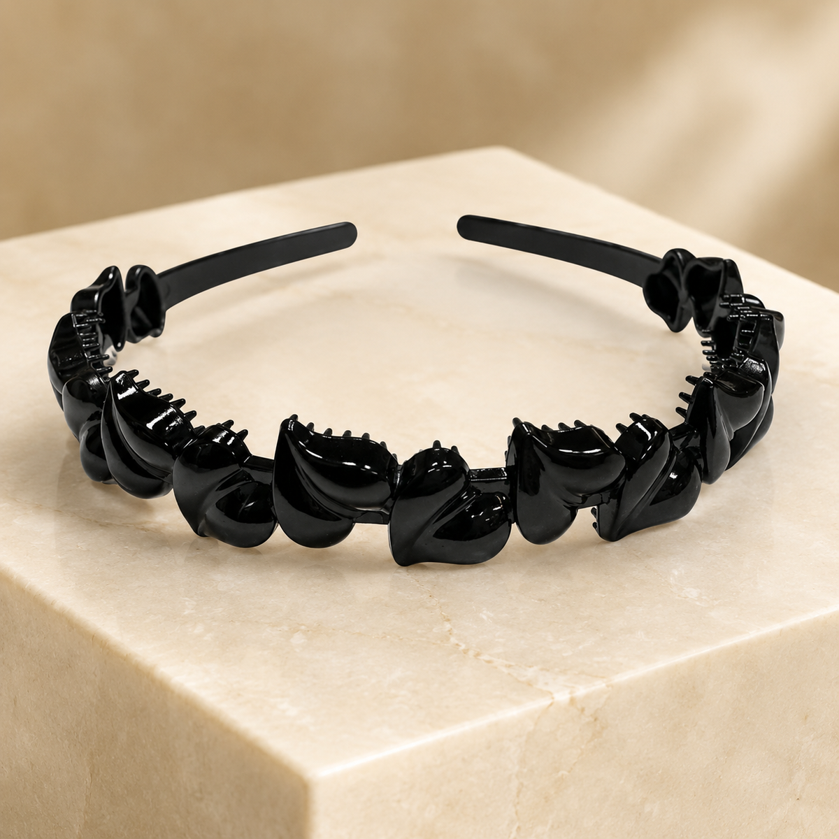 Diademas negras económicas paquete x12 (105-17)