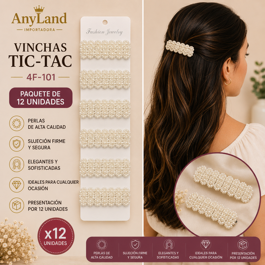 Vinchas Tic-Tac x12 unidades (4F-101)