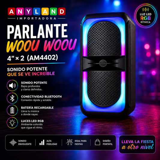 Parlante Woou Woou 4"*2 (AM4402)