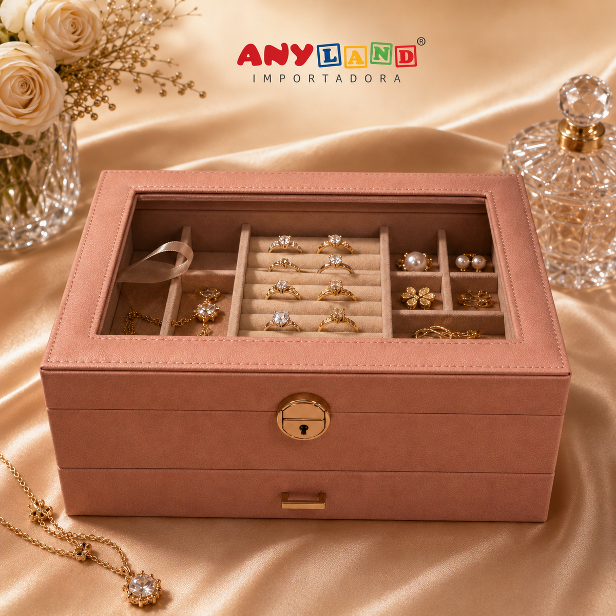 Caja organizadora grande para joyas (78-7)