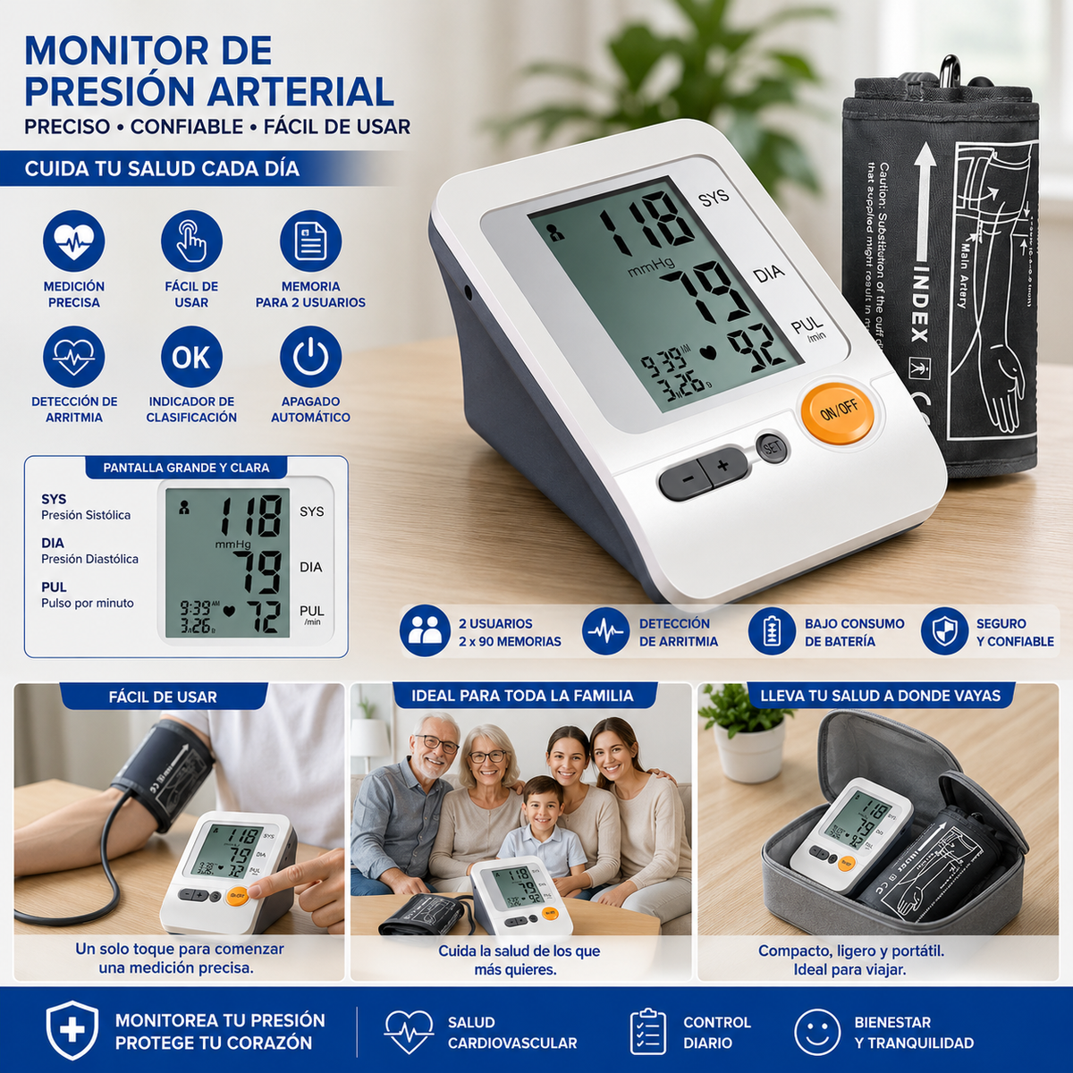 Tensiometro Digital BP-103H (99E-12)