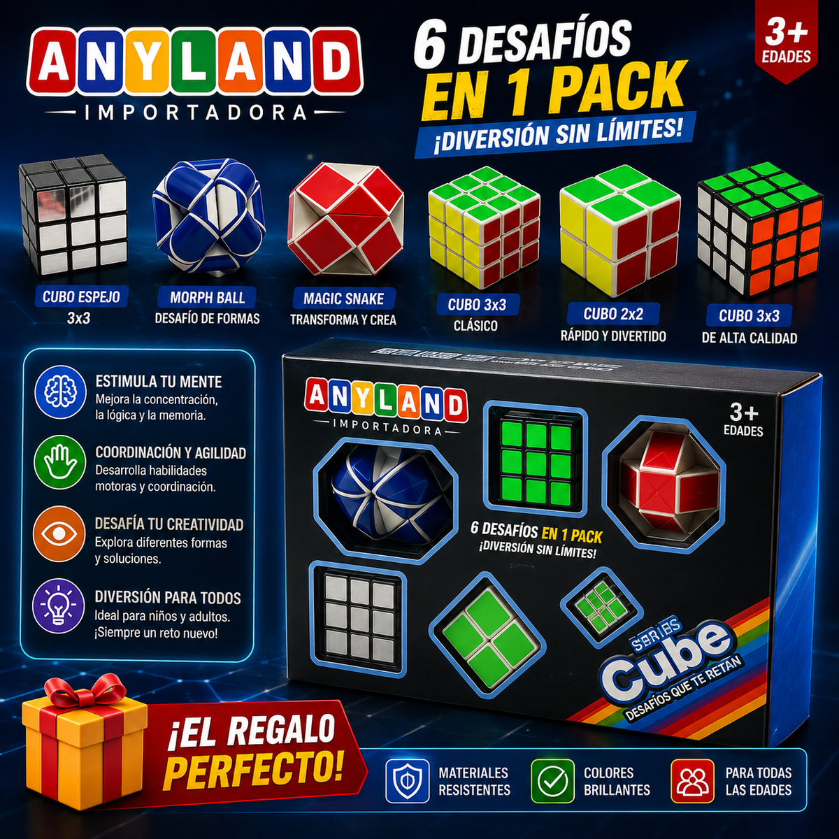 Caja de cubo x 6 unidades (87-20)