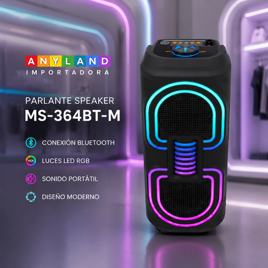 Parlante SPEAKER con Bluetooth  (MS-364BT-M)